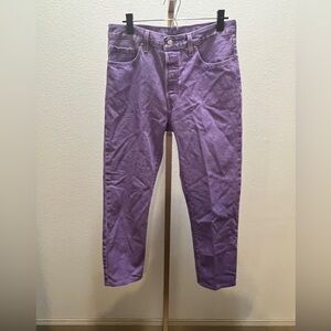 Levi’s fresh 501® ORIGINAL CROPPED WOMEN"S JEANS purple Sz 29 X 26